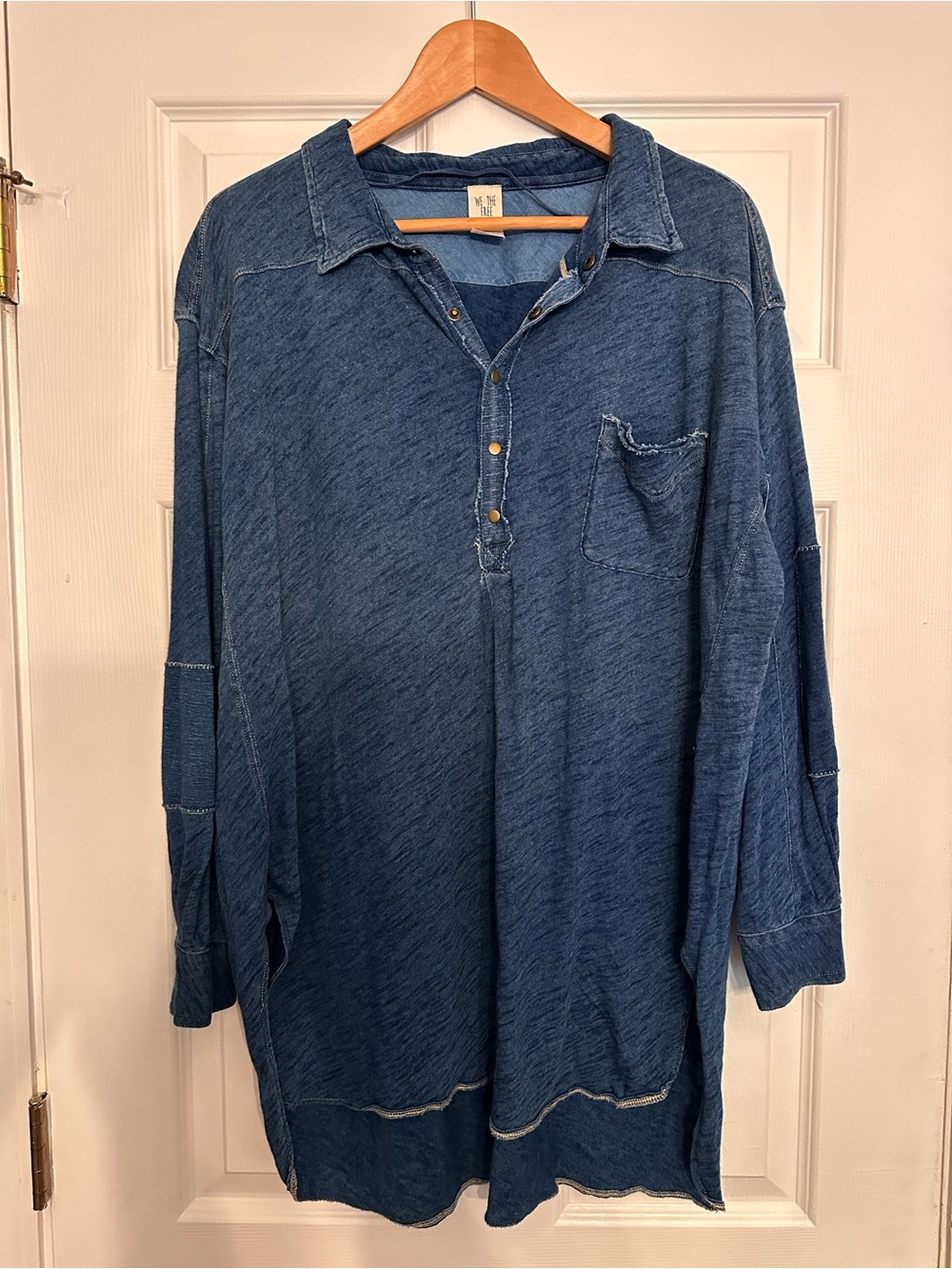 NWT- Free People Love This Henley Tunic Size Small- oversized